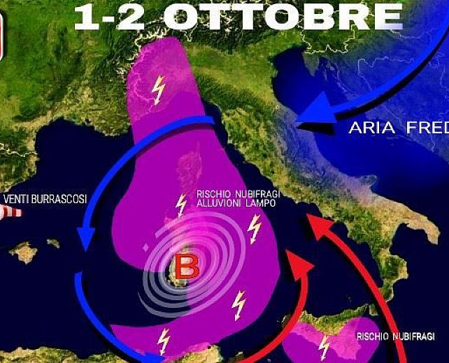 29092015 meteo ciclone su sardegna