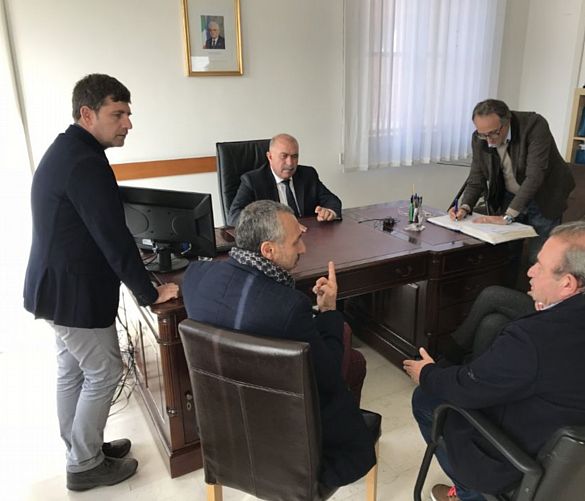 29112017 Sindaco Palumbo con assessore, capostaff e segretario