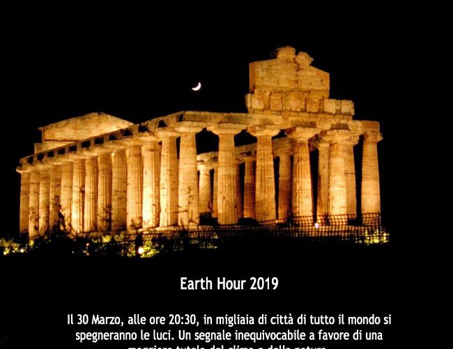 30032019 Earth Hour Paestum