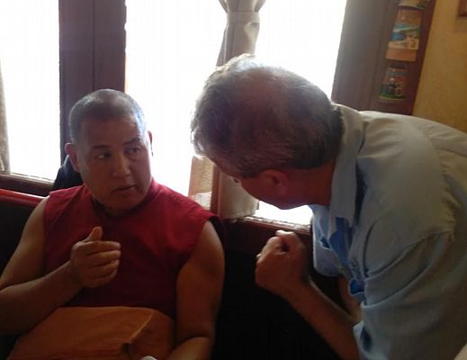 Tonino-Luppino foto - 30062015 luppino e monaco tibetano