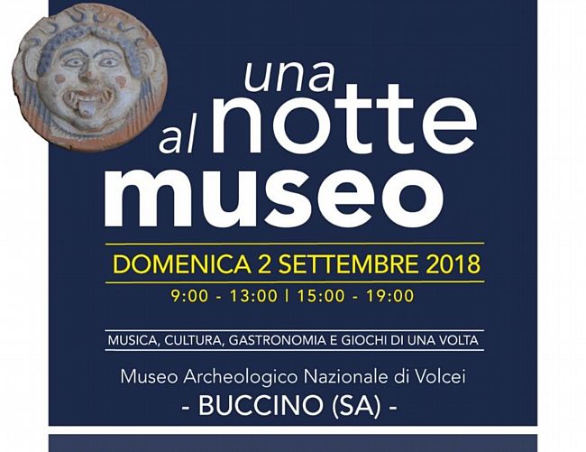 30082018 locandina NOTTE AL MUSEO DI BUCCINO