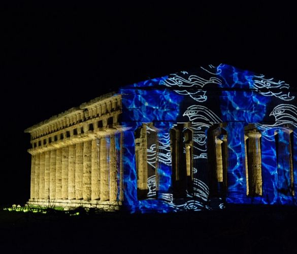 30102016 AMS tempio di nettuno di notte