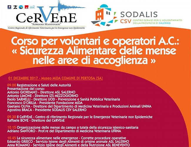 30112017 Corso Sicurezza alimentare  programma