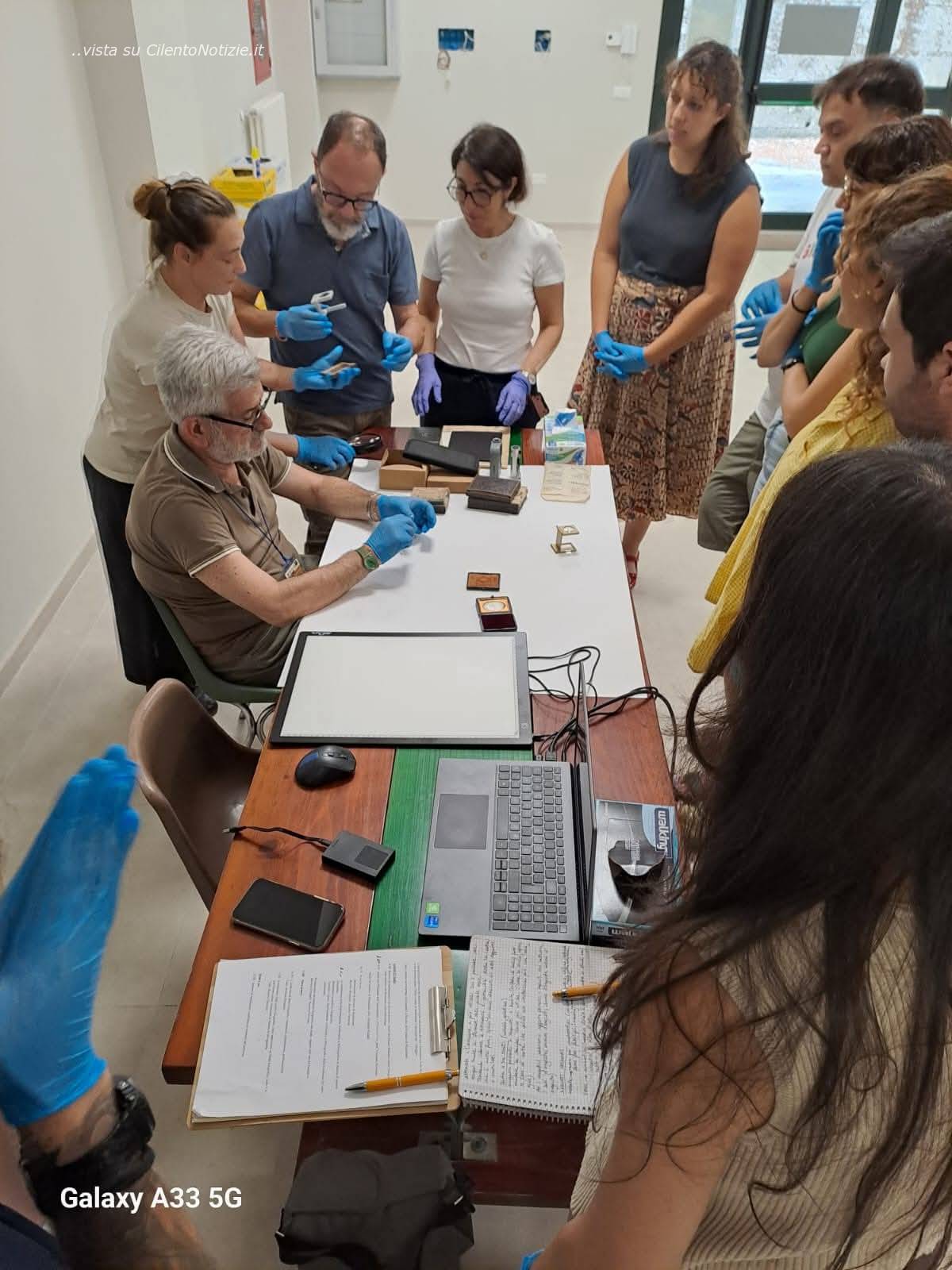 gli allievi e i docenti archivisti