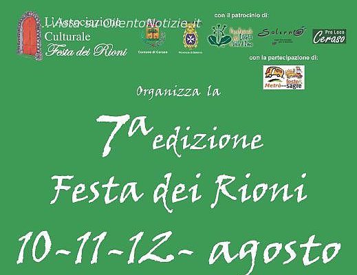 Festa dei Rioni 7 manifesto