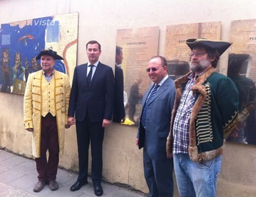 Galdi in Lituania   foto con sindaco di Vilnius