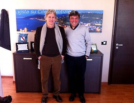 Il sindaco Spinelli con giulio Scarpati