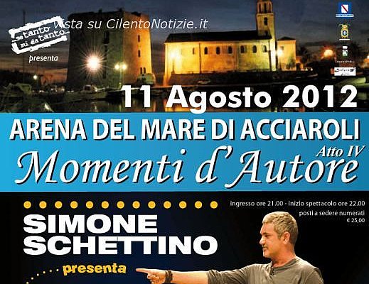 Locandina SCHETTINO momenti autore 2012