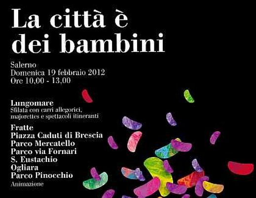 Manifesto del carnevale per i bambini a Salerno 00