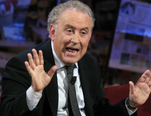 Michele Santoro braccia aperte