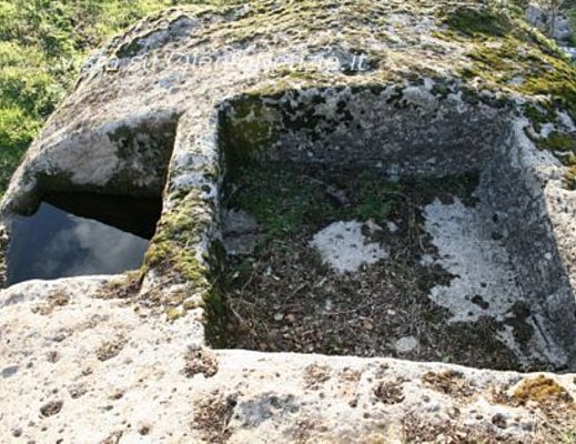 Marisa-Russo foto - Palmento a doppia vasca in cima ad un masso presso Novi Velia