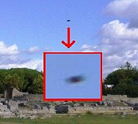 avvistamento ufo scavi di paestum