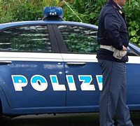 blocco polizia auto