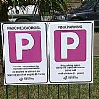Sapri Notizie foto - cartelli parcheggi rosa
