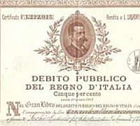 certificato debito italia