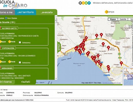 esempio ricerca scuola in chiaro istruzione