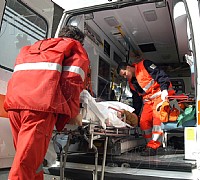ferito in ambulanza