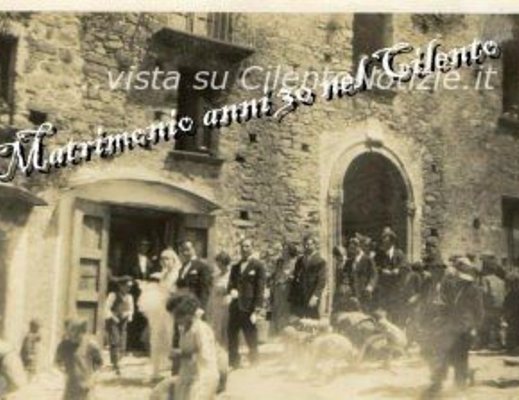 foto sposi anni 30 nel cilento