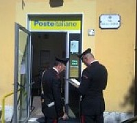 furto alle poste carabinieri