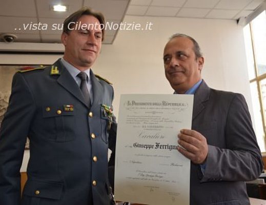 gdf giuseppe ferrigno onorificenza