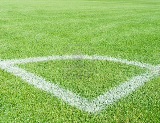 gioco del calcio campo verde linee