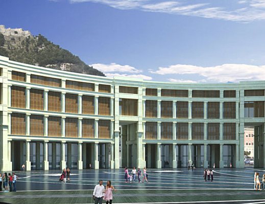 il crescent di salerno progetto