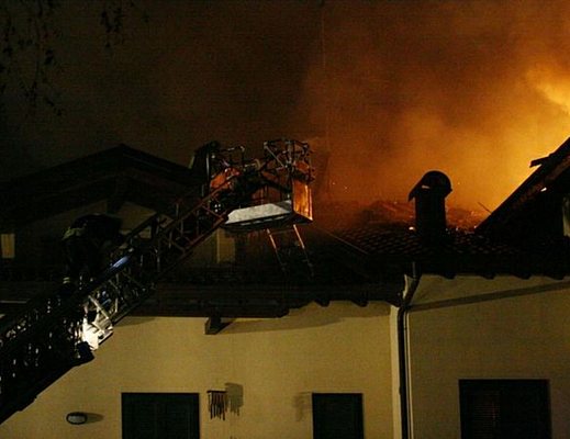 incendio mansarda