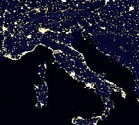 Giuseppe-Lembo foto - italia satellite notte