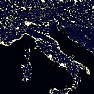 Attualita foto - italia satellite notte