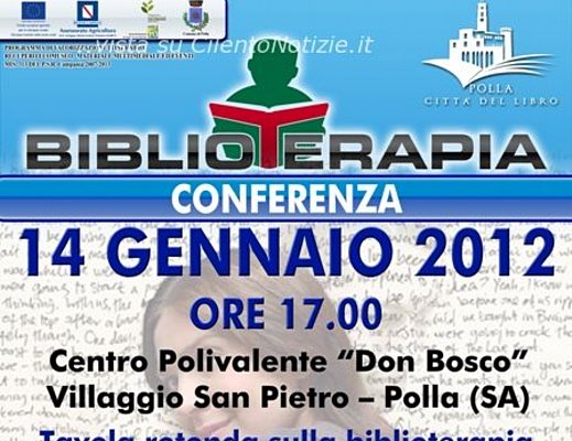 locandina conferenza POLLA biblioterapia