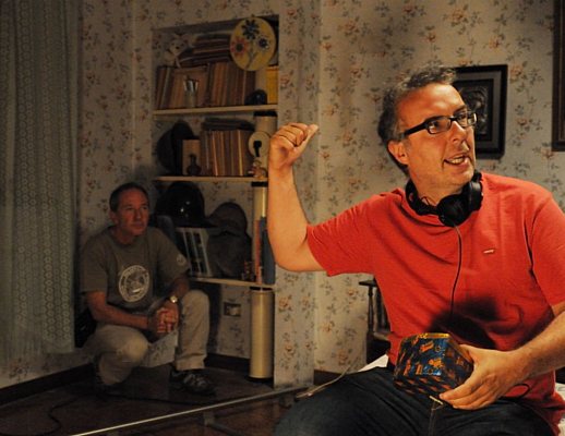 luca miniero sul set