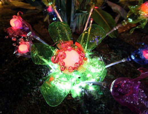 luci d artista salerno bottiglie colorate