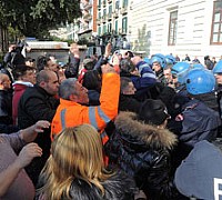 scontri provincia rifiuti