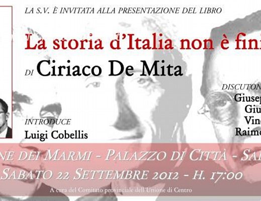 storia non e finita libro De Mita storia non e finita libro De Mita