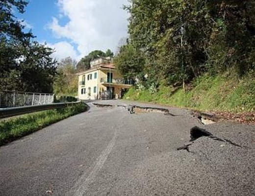 strade frana nel cilento