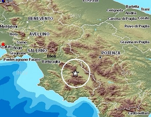 terremoto salerno scossa 10042012