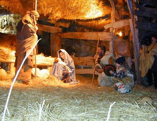 un presepe vivente